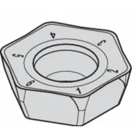 WIDIA Hexagon Milling Insert: HPGT225DZFRLDAL, HPGT06T3DZFRLDAL (MPN 2288107)