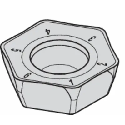 WIDIA Hexagon Milling Insert: HPGT225DZFRLDAL, HPGT06T3DZFRLDAL (MPN 2288107) - Machining