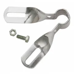 Twist clamp mounting kit for attaching vehicle mirrors to commercial trucks, vans, or heavy equipment. Provides a secure mounting solution for fleet maintenance and aftermarket mirror installations.
