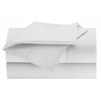 WESTPOINT HOME Fitted Sheet: XL Full, 80 in Overall Lg, 54 in Overall Wd, T300, Fresh White (MPN 1A38223)