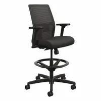 HON Task Chair: Ignition 2.0, Black, Fabric & Mesh Material, Adj Arms Arm, 19 in Seat Wd (MPN HITSMS1AHIMCU10BLSBT)