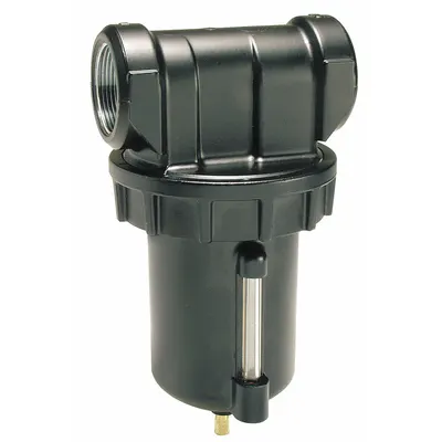 Parker Compressed Air Filter: Particulate, 1 1/2 in NPT, 5 micron, 450 cfm - Parker FRL Air Filters