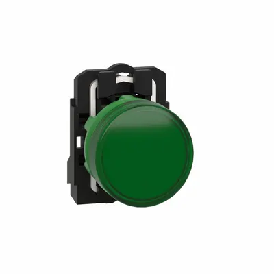 SCHNEIDER Pilot Light: 22 mm Panel Mounting Size, Green, LED - LED Pilot-Lights