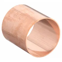 Wrot copper coupling with cup x FTG ends for sweat/solder connections. Features a dimple center stop to ensure proper insertion depth. Joins two 4-inch CTS copper tubes in plumbing, HVAC, and industrial piping systems.