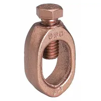 Grounding Connector: Copper, 8 AWG SOL/8 to 1/0 AWG STR Grounding Wire Size, 1 Grounding Wires (MPN GRC34)