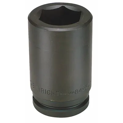WRIGHT Impact Socket: 1 1/2 in Drive Size, SAE, 2 7/8 in Socket Size, 6-Point - 1-1/2" Drive Impact Sockets