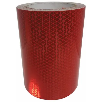 ORALITE 19716 Red Reflective Tape, 6 in x 50 yd, Acrylic Adhesive - Vehicle Reflective Tapes