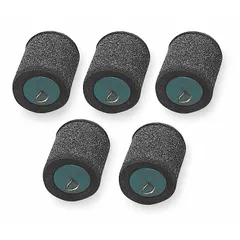 Foam conduit pistons for pulling wire or cable through 3/4-inch EMT, IMC, and Rigid conduit. Each piston measures 2 inches in length and 2 inches in height. Supplied in a 5-pack.