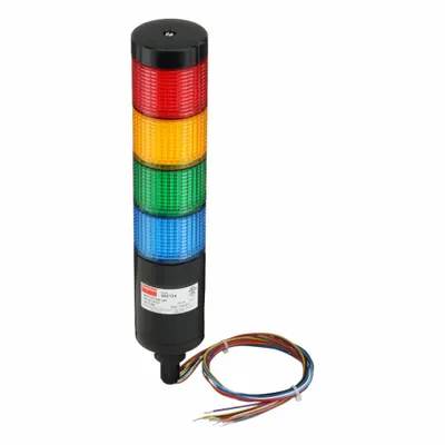 Dayton Tower Light Assembly: 4 Tier, Amber/Blue/Green/Red, No Sounder Tier - Four-Tier Tower Light Assemblies