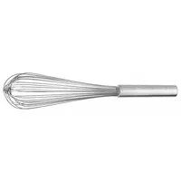 CRESTWARE Whip: 16 in Overall Lg, Stainless Steel Handle, Silver Handle, Silver (MPN PW16)