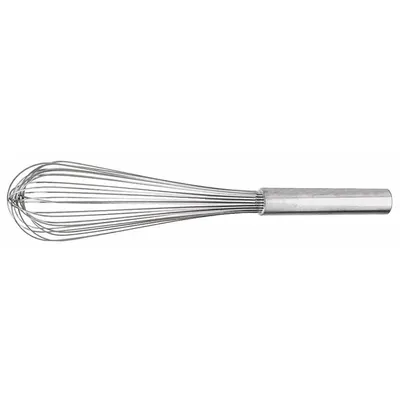 CRESTWARE Whip: 16 in Overall Lg, Stainless Steel Handle, Silver Handle - Whisks