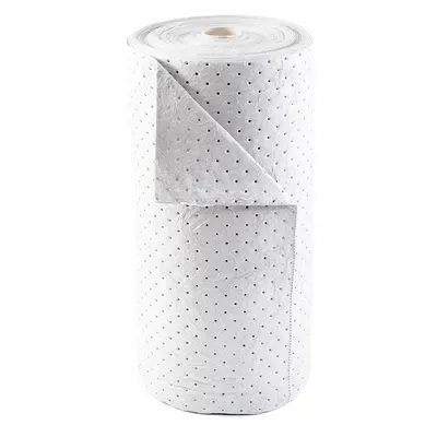 CONDOR Sorbent Roll: Polypropylene, White, 150 ft Roll Lg - Sorbent Rolls