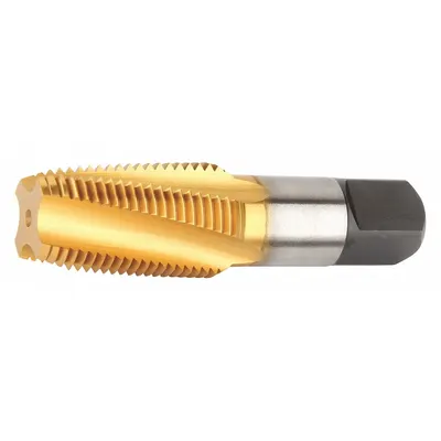 WIDIA GTD Spiral Flute Tap: 1/8"-27 NPT, 4 Flute, Taper Chamfer, Cobalt (MPN VTSFT8002) - Spiral-Flute Pipe Taps