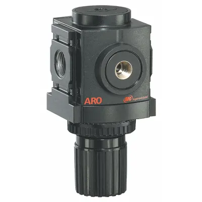 ARO Compressed Air Regulator: Aluminum, 1/8 in NPT, 45 cfm, 0 psi to 140 psi - ARO FRL Air Regulators
