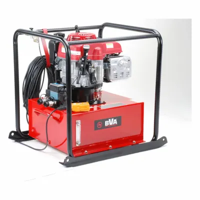 BVA HYDRAULICS Gas Powered Hydraulic Power Unit: 3 gpm, 10,000 psi Max. Pressure - Frame Mount Gas Powered Hydraulic Power Units