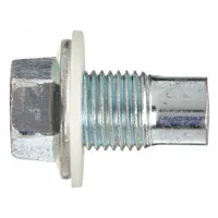 Metal oil drain plug with pilot-point tip and 1/2"-20 thread size. Sold in a 5-pack. Used to seal and drain oil reservoirs in engines, gearboxes, and industrial machinery