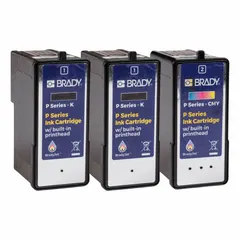 Yellow ink cartridge for use with Brady J7300 series industrial printers. Designed for printing labels and markings in facility identification, asset tracking, and cable identification applications. Type J7300, compatible with J7300 printer series.