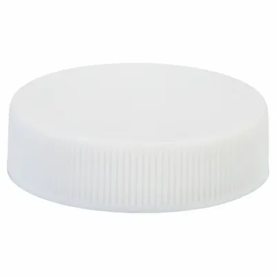 WHEATON Cap: 41 mm Dia, White, Polypropylene, PTFE Faced Polyethylene - Screw On Caps