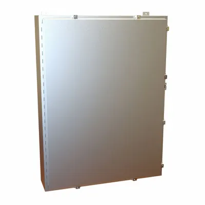 HAMMOND Electrical Enclosure: Aluminum, 48 in x 36 in x 8 in, NEMA 12/13/4/4X, w/Panel - Aluminum Washdown Enclosures