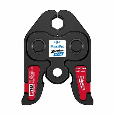 MILWAUKEE 49-16-2654Z Forged Steel Press Jaw for 5/8 in Pipe, ZoomLock® MAX - Jaws & Rings for Standard & Extended Press Tools