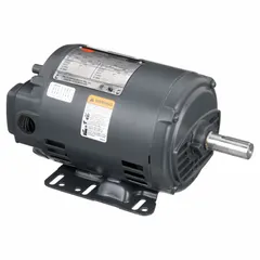 This Dayton rigid base three-phase AC motor is open drip proof (ODP) and rated 2 hp at 3515 RPM. It accepts dual voltage 230/460V AC with full load current of 5.6/2.8 A. Suitable for powering pumps, fans, conveyors, and machine tools in clean, dry industrial environments.