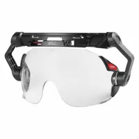 Eye Visor: Clear, Anti-Fog/Scratch-Resistant, Polycarbonate, Polycarbonate, Clip-On Mounting (MPN 48-73-1410)