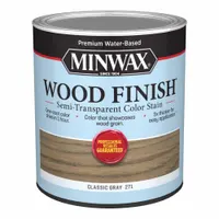MINWAX Wood Stain: Wood Stain, Interior, Water, 1 qt Container Size, Wood, Classic Gray, Wood Finish (MPN 108200000)