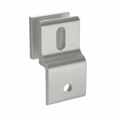 FATH INC. Mesh Panel Retainer: For Mesh Panel, Anodized, Silver, Aluminum, Metric - Panel Retainers