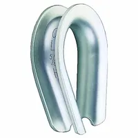 CROSBY Thimble: 5/16 in Compatible Rope Dia, Carbon Steel, 2 29/64 in Overall Lg, Galvanized (MPN 1039657)