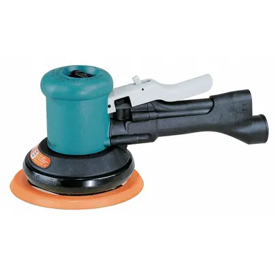 DYNABRADE Air Orbital Sander: 6 in Disc, Hook and Loop, 3/16 in Orbit, Non-Vacuum - Non-Vacuum Random Orbital Sanders