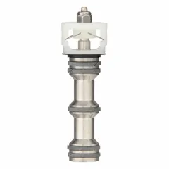 This C spool valve assembly is constructed from stainless steel for corrosion resistance. It is a component used in pneumatic air valve systems to direct airflow. Typical applications include industrial automation, packaging machinery, and material handling equipment.