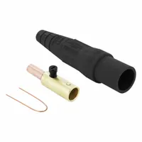 Single Pole Inline: Male, Black, 600V AC/600V DC, 400 A, Crimp Tube Termination, 16 Series (MPN 16D28-UE)