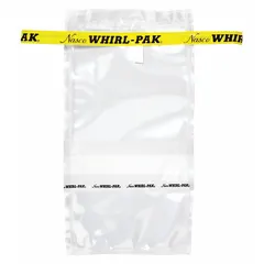 Clear, sterile sampling bag with a 7 fl oz (207 mL) capacity and 3 mil thickness. Features a Write-On panel for labeling. Meets USDA standards. Used for collecting, storing, and transporting liquid or semi-solid samples in laboratory, food processing, and agricultural environments.