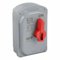 HUBBELL WIRING DEVICE-KELLEMS Disconnect Switch: Non-Fusible, 30 A, Three Phase, 600V AC (MPN HBLDS30VFD)