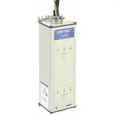 NVENT ERICO Surge Protection Device: Three Phase, 277/480V AC Wye, 320/550 V AC, Metal - External Surface-Mount SPDs