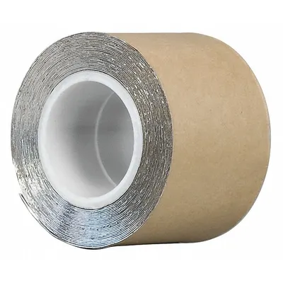3M Foil Tape: 3/4 in Wd, 5 yd Lg, 15 mil Thick, Acrylic, Indoor/Outdoor - Sound Dampening Foil Tape