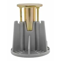 Threaded Rod Anchor: 7/10 in Dia, 2 in Body Lg, 1/2"-13/3/8"-16 Thread Size, Steel, Steel, 100 PK (MPN PFM2521350)