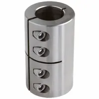 CLIMAX METAL PRODUCTS Rigid Shaft Coupling: 1 1/4 in Bore Dia 1, 1 1/4 in Bore Dia 2, Round, Inch (MPN ISCC-125-125-S)