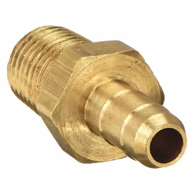 PARKER 28-4-1 Standard Brass Barbed Tube Fitting, Barbed x MNPT - Standard Brass Barbed Tube Fittings