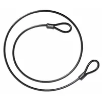 ABUS Security Cables: Straight Cable, 32 3/4 ft Lg, 25/64 in Cable Dia, Black (MPN 10/1000 NON-COILED CABLE)