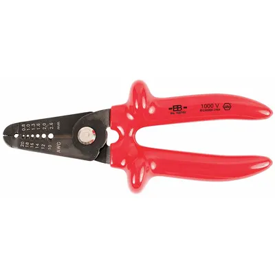 WIHA 10250 Insulated Wire Stripper, 20 AWG to 10 AWG, 6 5/16 in Overall Length - Electrical Wire Strippers