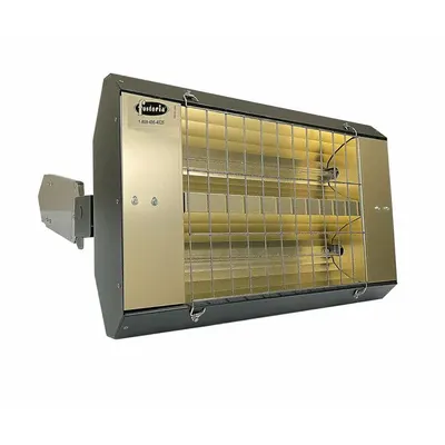 FOSTORIA Infrared Quartz Electric Heater: 3200 W Watt Output, 480V AC, 1 Phase, Hardwired - Indoor/Outdoor Suspended Infrared Radiant Electric Ceiling Heaters