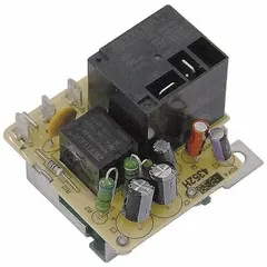 Time delay relay for HVACR systems, used to control timing sequences such as delaying fan or compressor start-up to prevent short cycling. Suitable for replacement in commercial and industrial heating, ventilation, and air conditioning units.
