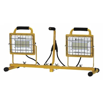 SOUTHWIRE Temporary Job Site Light: 13,000 lm Max Brightness, LED, 1, 1 Brightness Levels - Floor Stand Lights