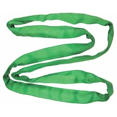 Endless round sling constructed from polyester, offering flexibility and surface protection for lifting applications. With a 12 ft sling length and 1 3/8 in body diameter, it is suited for general rigging and overhead lifting tasks in industrial environments.