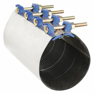 SMITH-BLAIR Repair Clamp: For 6 in Pipe, 12 in Overall Lg - Partial-Gasket Repair Clamps for Tube & Pipe