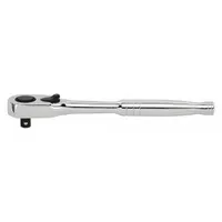 STANLEY Hand Ratchet: Pear, Reversible, 10 1/4 in Overall Lg, Chrome, 7° Min Arc Swing, Proto (MPN 89-819)