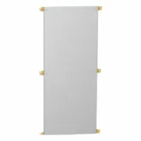 HAMMOND Inner Panel: Back Panel Panel, 78 in Overall Ht, 32 in Overall Wd, Galvanized Steel, 90YFWG