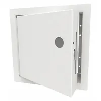 BABCOCK-DAVIS Access Door: 8 in Ht, 8 in Wd, Piano Hinge, Exposed Flange, Steel, Powder Coated (MPN BSTM0808)