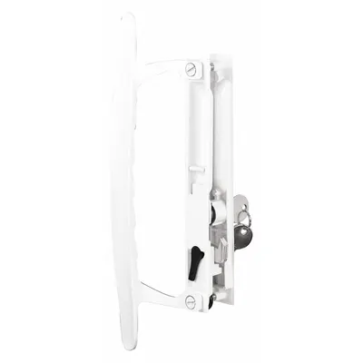 PRIME-LINE Sliding Door Lock: 2 in Lg, 2 in Wd - Recessed Handles for Sliding Doors